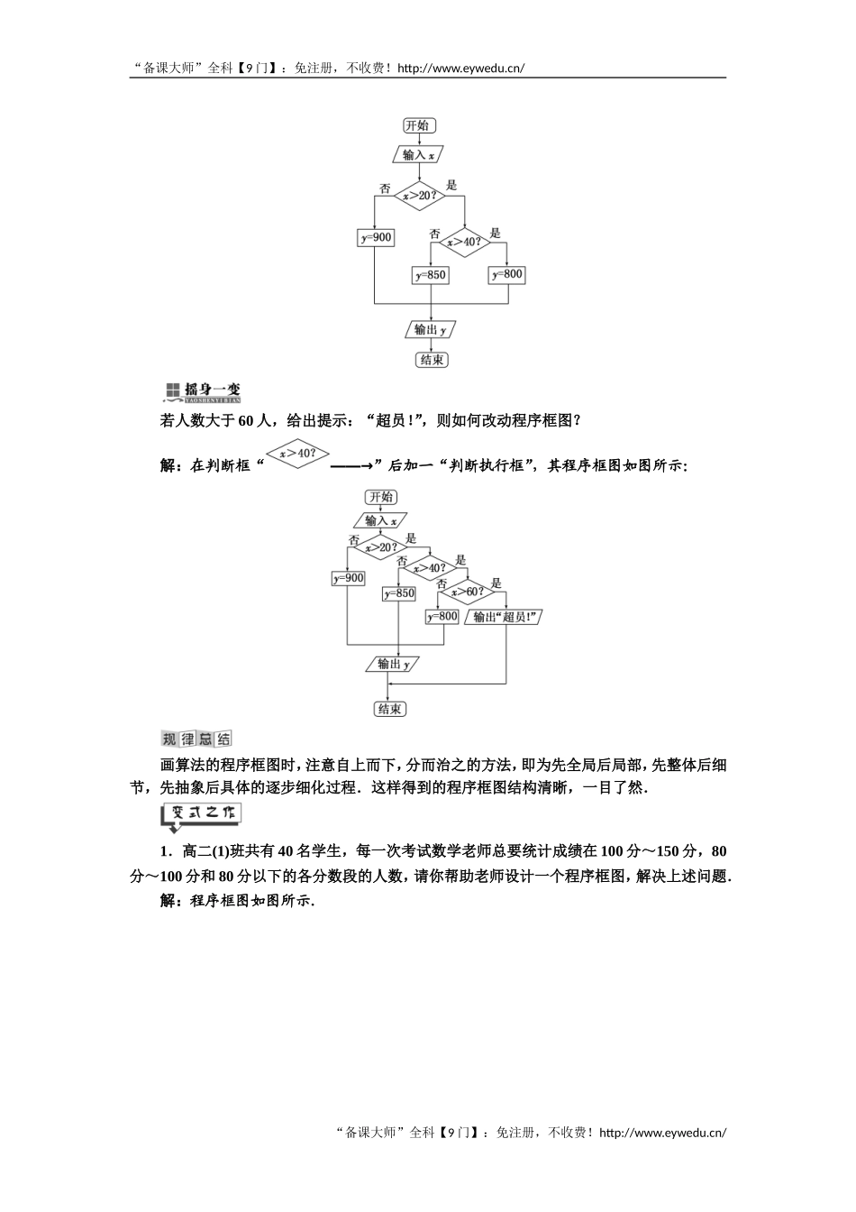 2019年数学新同步湘教版选修1-2讲义+精练：第6章 6．3 程序框图 Word版含解析数学备课大师【全免费】.doc_第2页