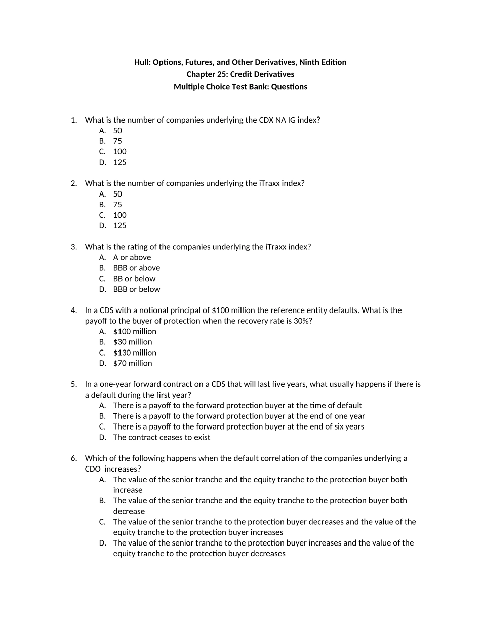Hull_OFOD9e_MultipleChoice_Questions_Only_Ch25.doc_第1页