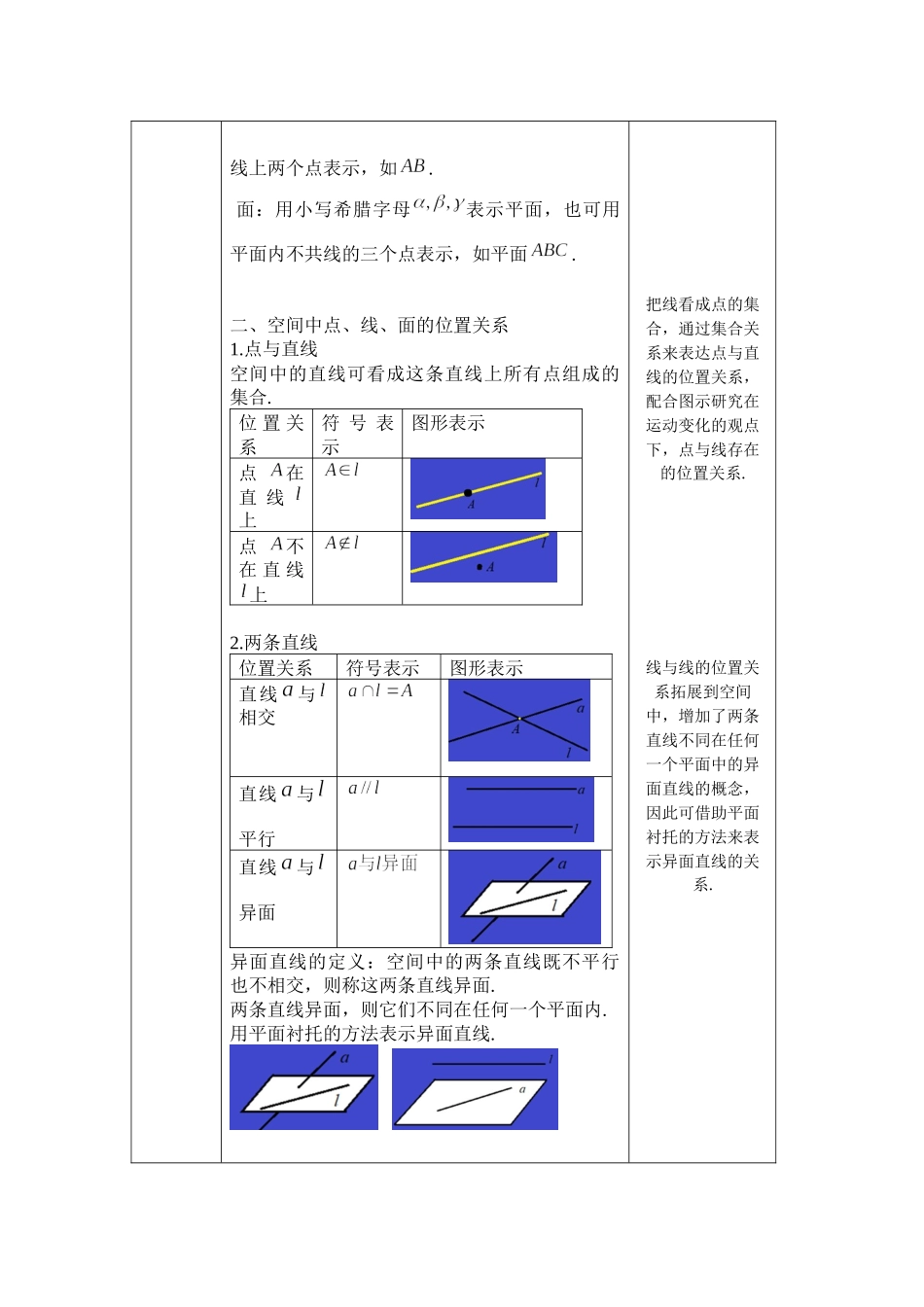 1教案（空间中点、线、面的位置关系）【公众号悦过学习分享】.docx_第2页