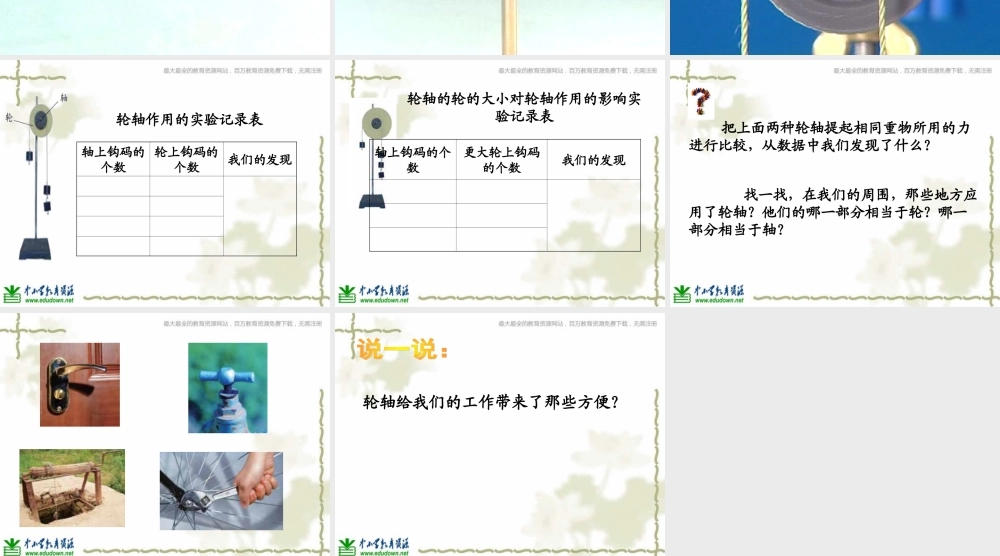 教科小学科学六上《1.4、轮轴的秘密》PPT课件(5)【加微信公众号 jiaoxuewuyou 九折优惠 qq 1119139686】.ppt