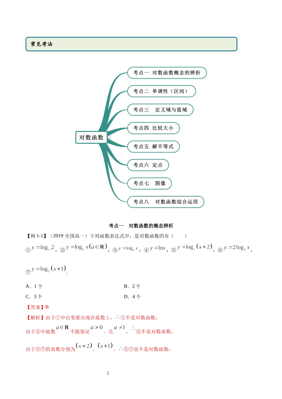 4.4 对数函数（教师版）.docx_第2页