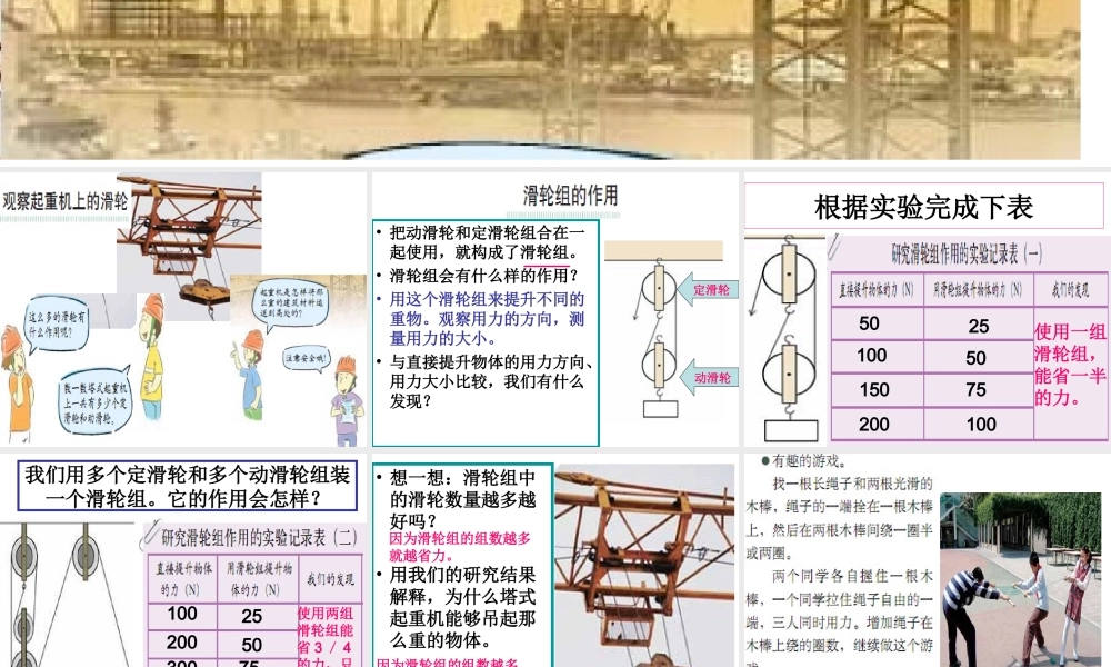 教科小学科学六上《1.6、滑轮组》PPT课件(5)【加微信公众号 jiaoxuewuyou 九折优惠 qq 1119139686】.ppt