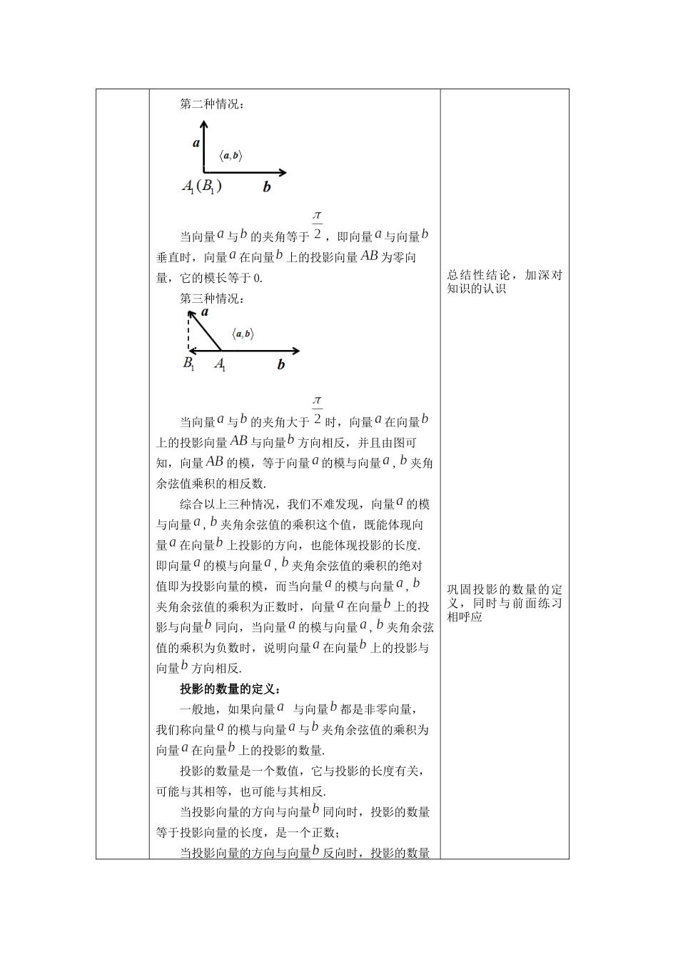 0522高一数学（人教B版）-向量的数量积的概念(第二课时）-1教案【公众号悦过学习分享】.docx_第3页