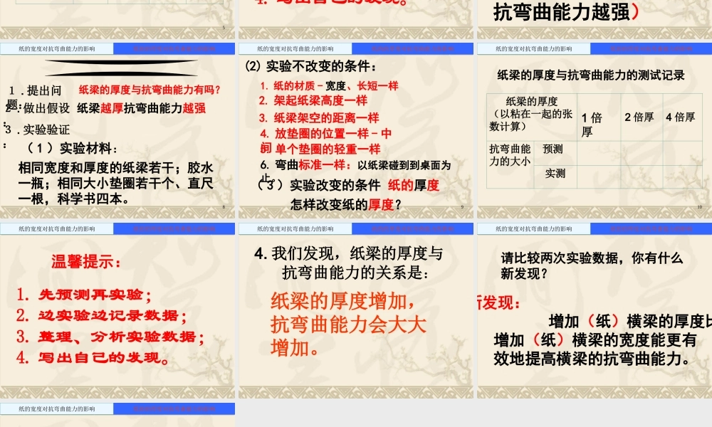教科小学科学六上《2.1、抵抗弯曲》PPT课件(7)【加微信公众号 jiaoxuewuyou 九折优惠 qq 1119139686】.ppt