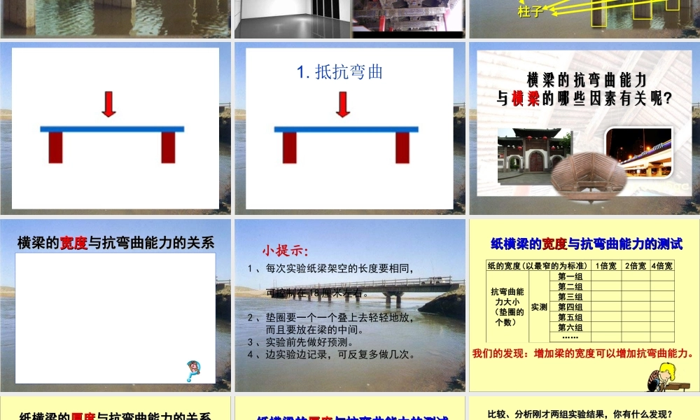 教科小学科学六上《2.1、抵抗弯曲》PPT课件(5)【加微信公众号 jiaoxuewuyou 九折优惠 qq 1119139686】.ppt