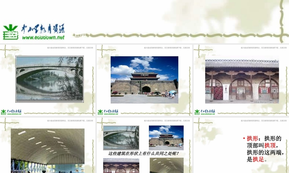 教科小学科学六上《2.3、拱形的力量》PPT课件(4)【加微信公众号 jiaoxuewuyou 九折优惠 qq 1119139686】.ppt