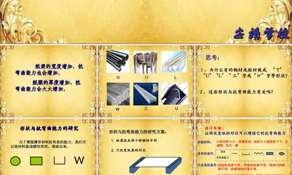 教科小学科学六上《2.2、形状与抗弯曲能力》PPT课件(4)【加微信公众号 jiaoxuewuyou 九折优惠 qq 1119139686】.ppt