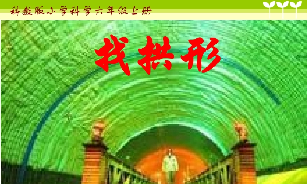 教科小学科学六上《2.4、找拱形》PPT课件(3)【加微信公众号 jiaoxuewuyou 九折优惠 qq 1119139686】.ppt