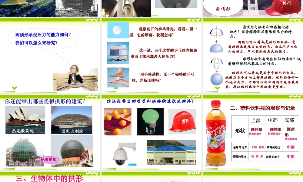 教科小学科学六上《2.4、找拱形》PPT课件(3)【加微信公众号 jiaoxuewuyou 九折优惠 qq 1119139686】.ppt