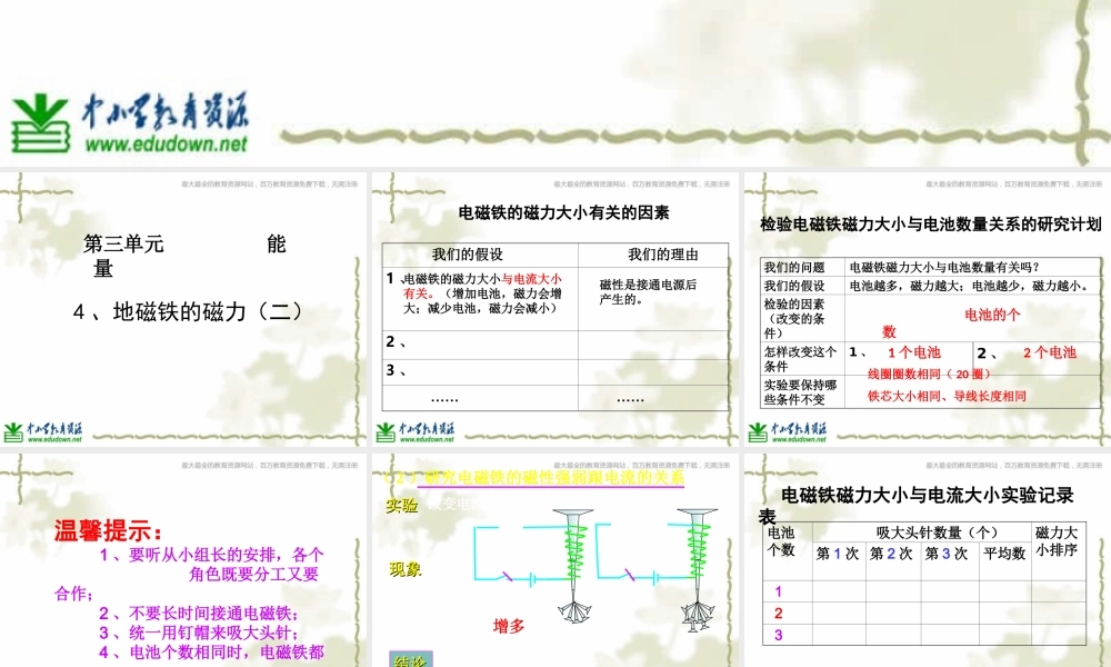 教科小学科学六上《3.4、电磁铁的磁力（二）》PPT课件(8)【加微信公众号 jiaoxuewuyou 九折优惠 qq 1119139686】.ppt