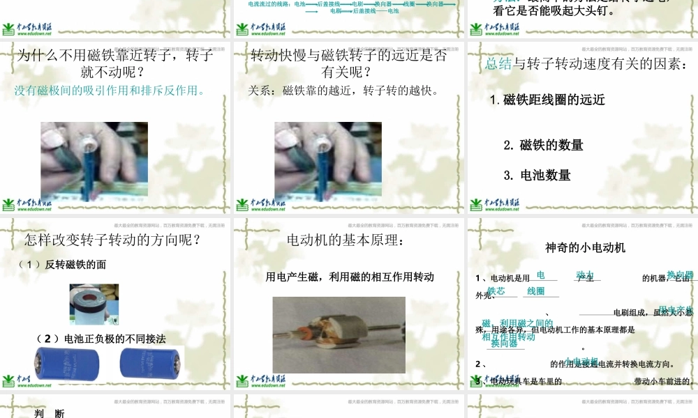 教科小学科学六上《3.5、神奇的小电动机》PPT课件(4)【加微信公众号 jiaoxuewuyou 九折优惠 qq 1119139686】.ppt