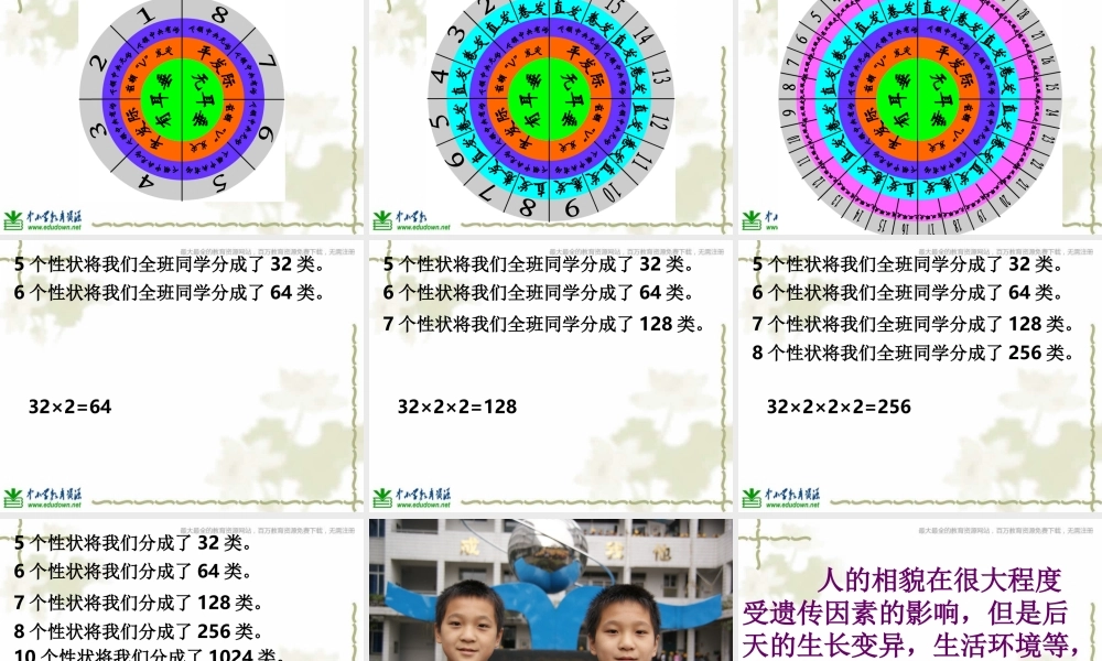 教科小学科学六上《4.5、相貌各异的我们》PPT课件(6)【加微信公众号 jiaoxuewuyou 九折优惠 qq 1119139686】.ppt