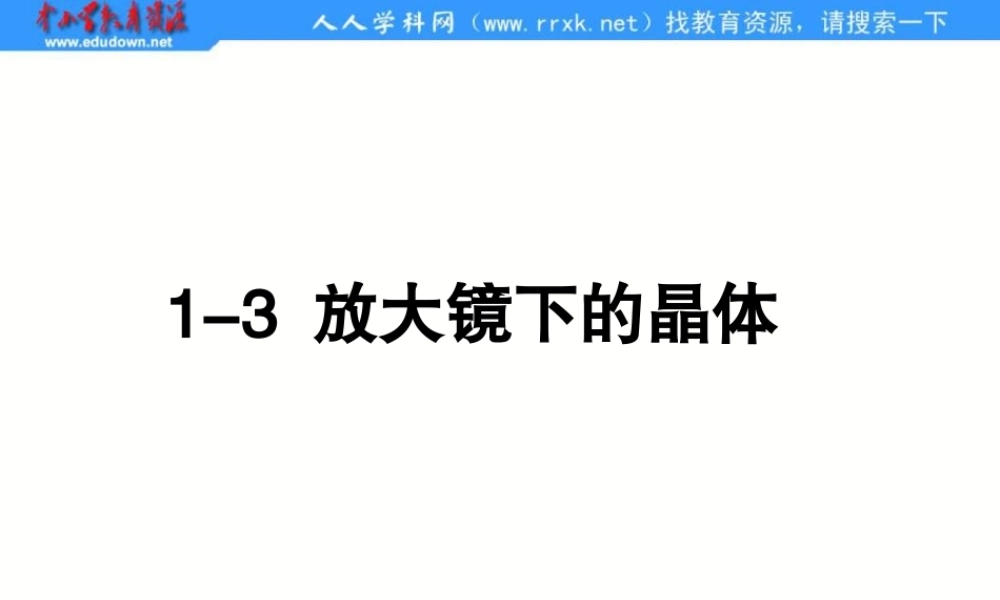 教科小学科学六下《1.3、放大镜下的晶体》PPT课件(2)【加微信公众号 jiaoxuewuyou 九折优惠 qq 1119139686】.ppt