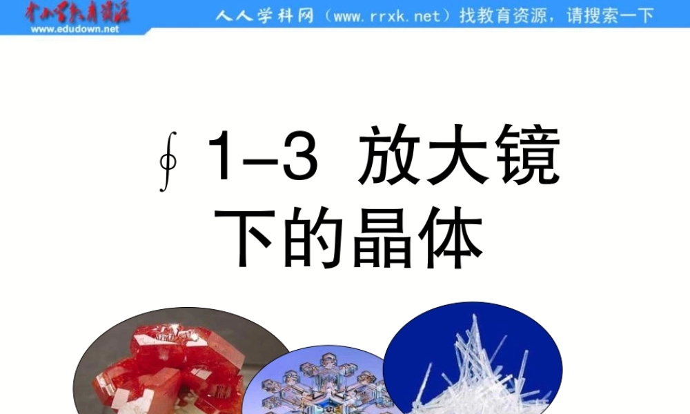 教科小学科学六下《1.3、放大镜下的晶体》PPT课件(3)【加微信公众号 jiaoxuewuyou 九折优惠 qq 1119139686】.ppt