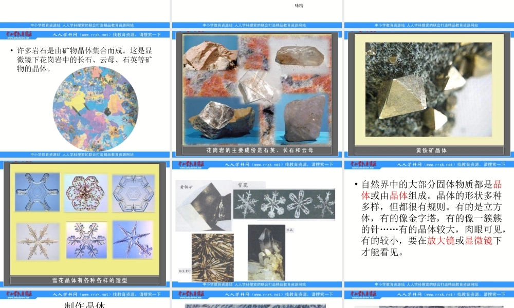 教科小学科学六下《1.3、放大镜下的晶体》PPT课件(3)【加微信公众号 jiaoxuewuyou 九折优惠 qq 1119139686】.ppt