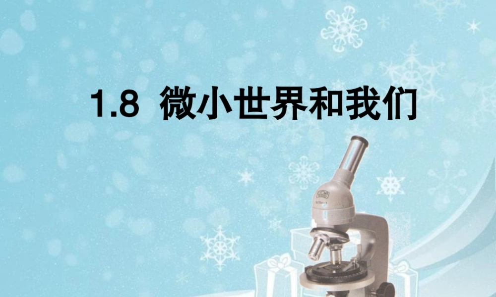 教科小学科学六下《1.8、微小世界和我们》PPT课件(4)【加微信公众号 jiaoxuewuyou 九折优惠 qq 1119139686】.ppt