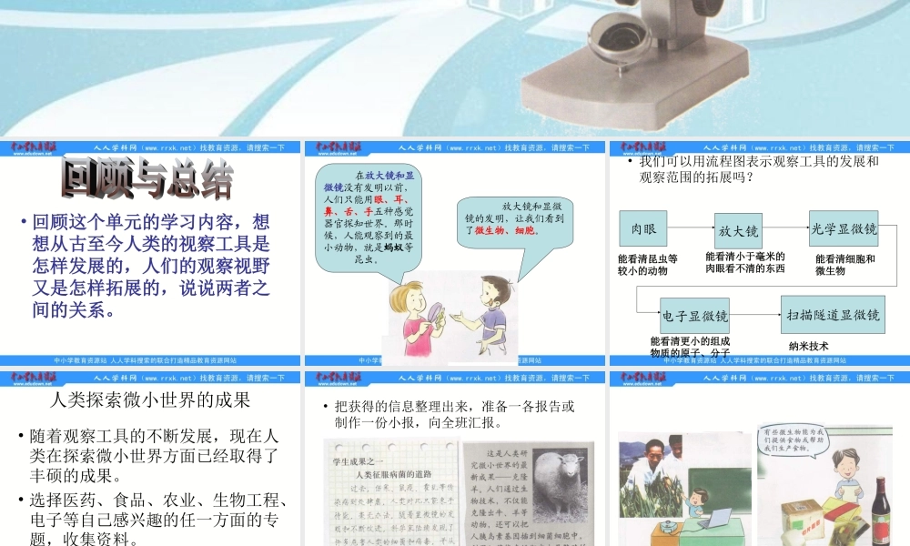 教科小学科学六下《1.8、微小世界和我们》PPT课件(4)【加微信公众号 jiaoxuewuyou 九折优惠 qq 1119139686】.ppt