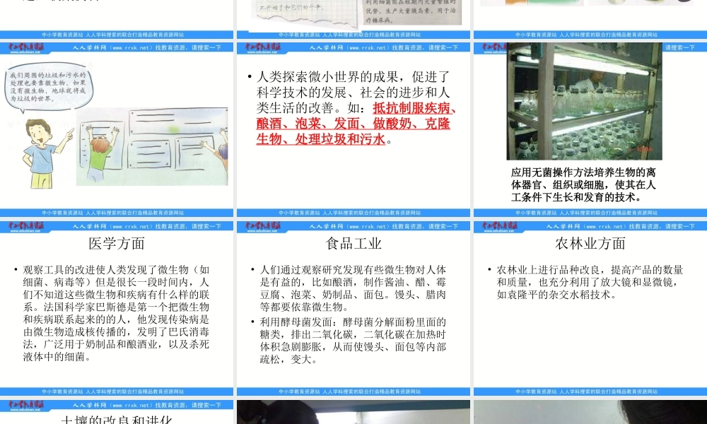 教科小学科学六下《1.8、微小世界和我们》PPT课件(4)【加微信公众号 jiaoxuewuyou 九折优惠 qq 1119139686】.ppt