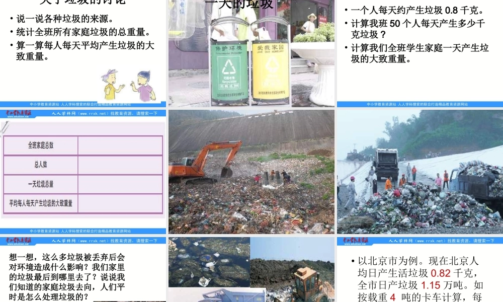 教科小学科学六下《4.1、一天的垃圾》PPT课件(2)【加微信公众号 jiaoxuewuyou 九折优惠 qq 1119139686】.ppt