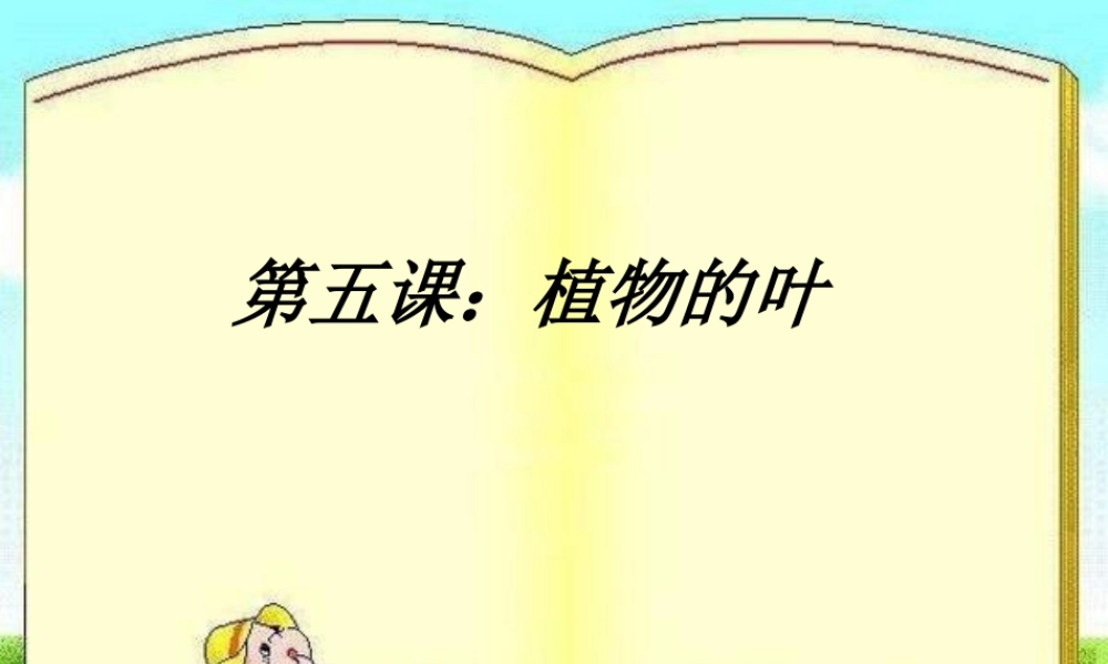 教科小学科学三上《1.5、植物的叶》PPT课件(1)【加微信公众号 jiaoxuewuyou 九折优惠 qq 1119139686】.ppt