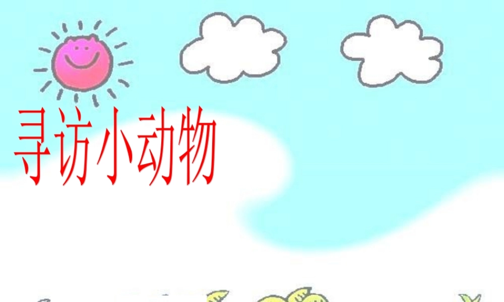 教科小学科学三上《2.1、寻访小动物》PPT课件(8)【加微信公众号 jiaoxuewuyou 九折优惠 qq 1119139686】.ppt