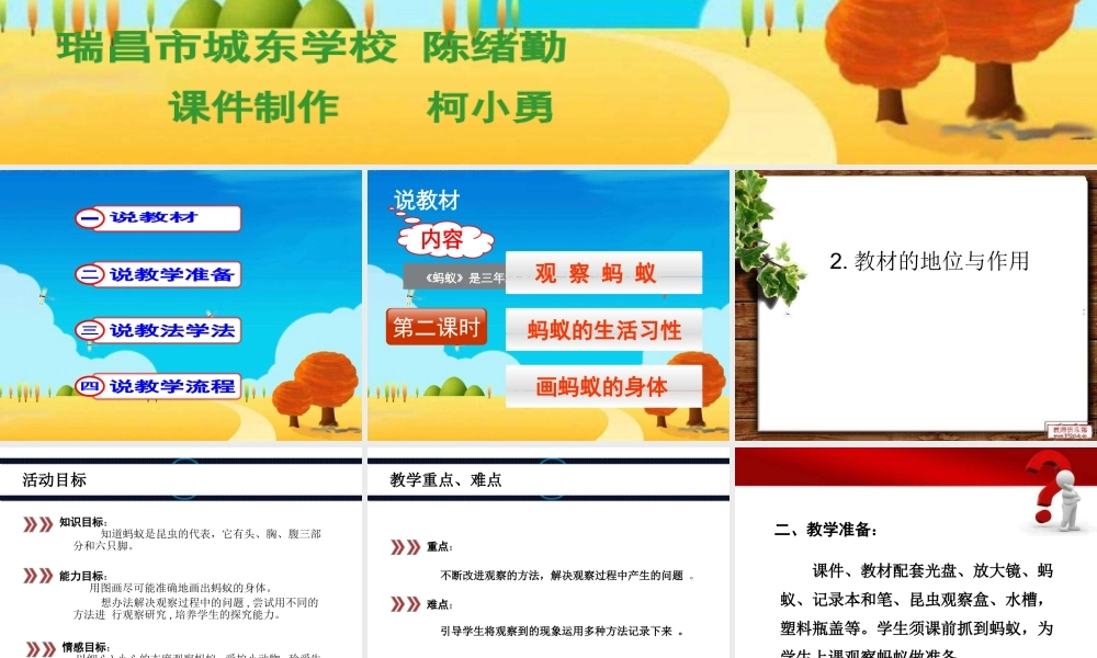 教科小学科学三上《2.5、蚂蚁》PPT课件(1)【加微信公众号 jiaoxuewuyou 九折优惠 qq 1119139686】.ppt