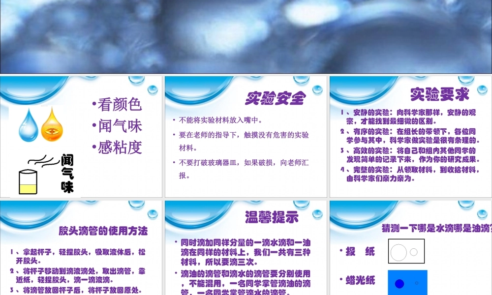教科小学科学三上《4.2、水和食用油的比较》PPT课件(7)【加微信公众号 jiaoxuewuyou 九折优惠 qq 1119139686】.ppt