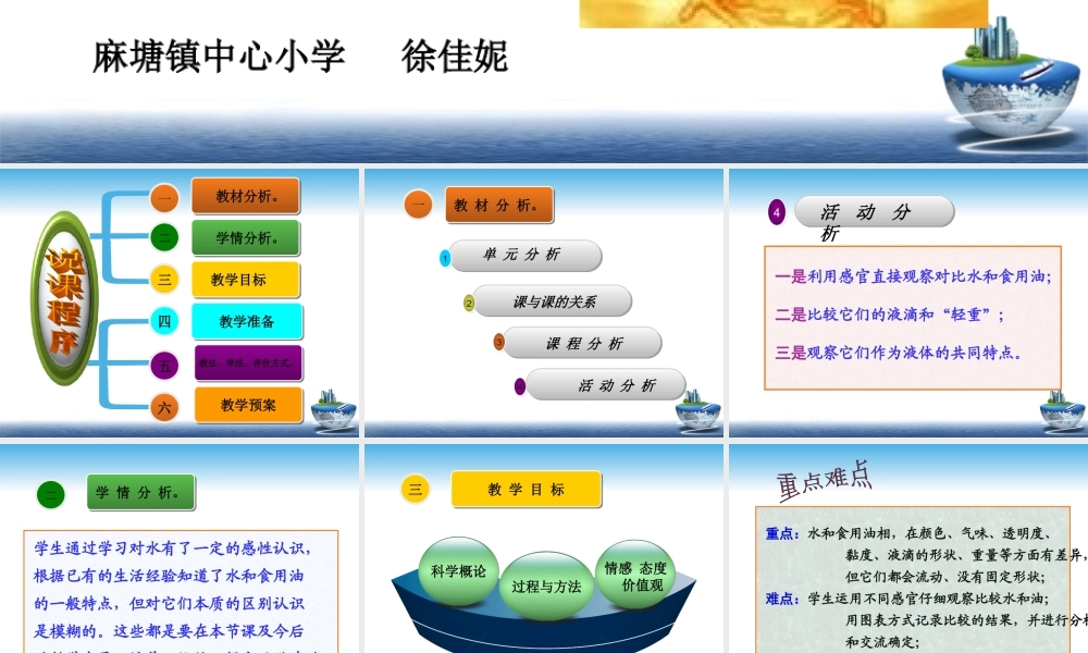 教科小学科学三上《4.2、水和食用油的比较》PPT课件(1)【加微信公众号 jiaoxuewuyou 九折优惠 qq 1119139686】.ppt