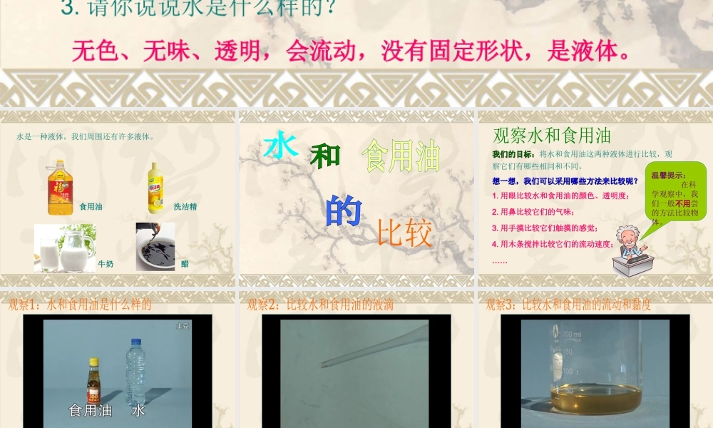 教科小学科学三上《4.2、水和食用油的比较》PPT课件(9)【加微信公众号 jiaoxuewuyou 九折优惠 qq 1119139686】.ppt