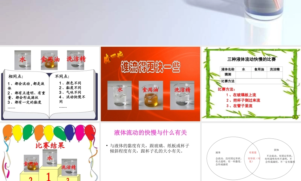 教科小学科学三上《4.3、谁流得更快一些》PPT课件(1)【加微信公众号 jiaoxuewuyou 九折优惠 qq 1119139686】.ppt