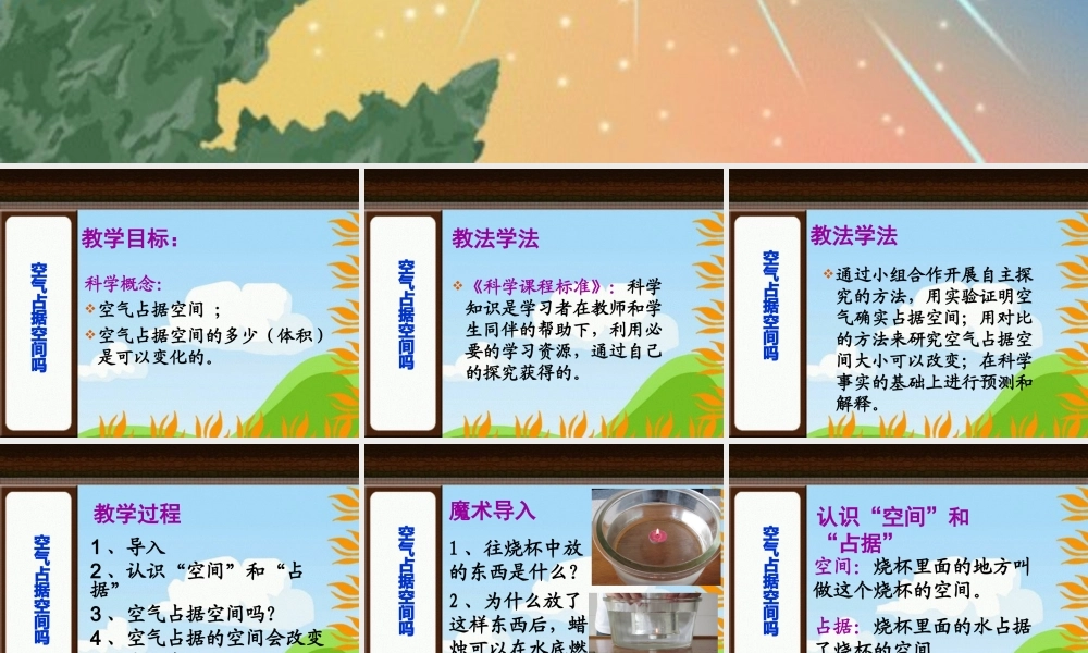 教科小学科学三上《4.6、空气占据空间吗》PPT课件(11)【加微信公众号 jiaoxuewuyou 九折优惠 qq 1119139686】.ppt