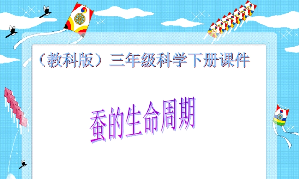 教科小学科学三下《2.4.蛹变成了什么》PPT课件(4)【加微信公众号 jiaoxuewuyou 九折优惠 qq 1119139686】.ppt