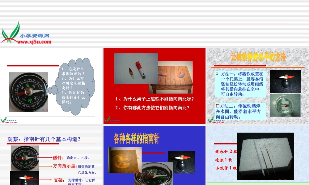 教科小学科学三下《4.6.指南针》PPT课件(2)【加微信公众号 jiaoxuewuyou 九折优惠 qq 1119139686】.ppt