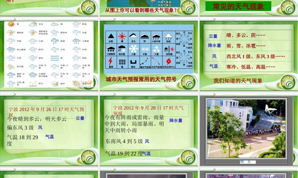 教科小学科学四上《1.1、我们关心天气》PPT课件(16)【加微信公众号 jiaoxuewuyou 九折优惠 qq 1119139686】.ppt