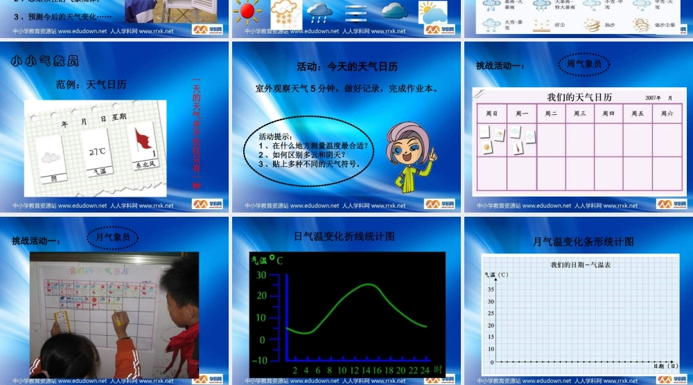 教科小学科学四上《1.2、天气日历》PPT课件(1)【加微信公众号 jiaoxuewuyou 九折优惠 qq 1119139686】.ppt