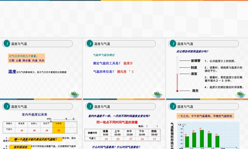 教科小学科学四上《1.3、温度与气温》PPT课件(2)【加微信公众号 jiaoxuewuyou 九折优惠 qq 1119139686】.ppt