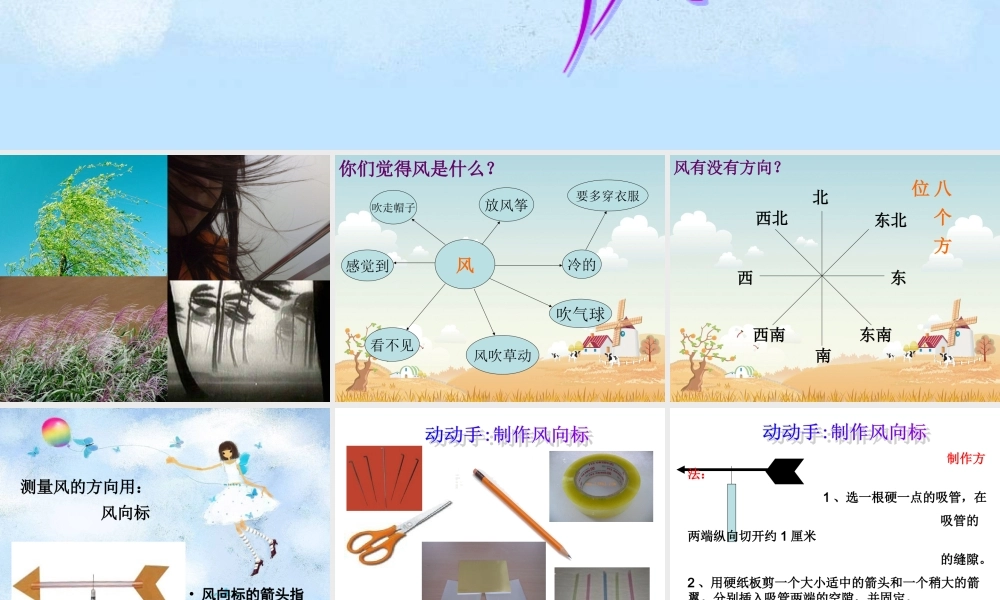 教科小学科学四上《1.4、风向和风速》PPT课件(9)【加微信公众号 jiaoxuewuyou 九折优惠 qq 1119139686】.ppt