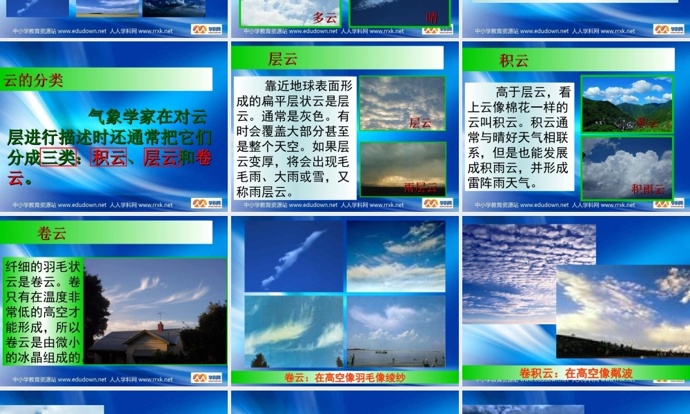 教科小学科学四上《1.6、云的观测》PPT课件(2)【加微信公众号 jiaoxuewuyou 九折优惠 qq 1119139686】.ppt