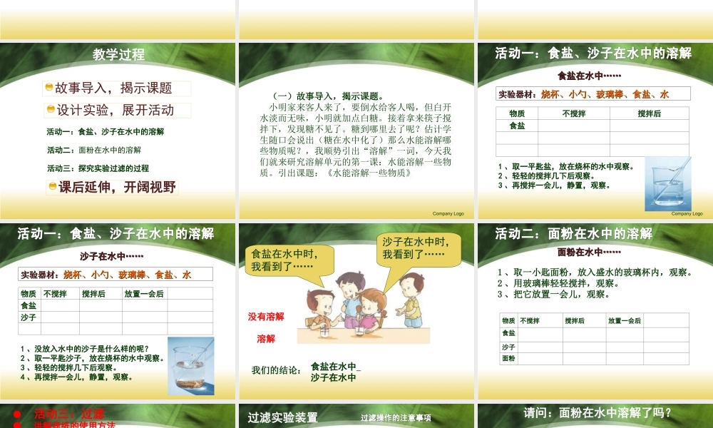 教科小学科学四上《2.1、水能溶解一些物质》PPT课件(1)【加微信公众号 jiaoxuewuyou 九折优惠 qq 1119139686】.ppt