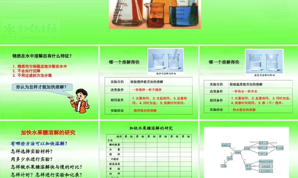 教科小学科学四上《2.5、溶解的快与慢》PPT课件(4)【加微信公众号 jiaoxuewuyou 九折优惠 qq 1119139686】.ppt