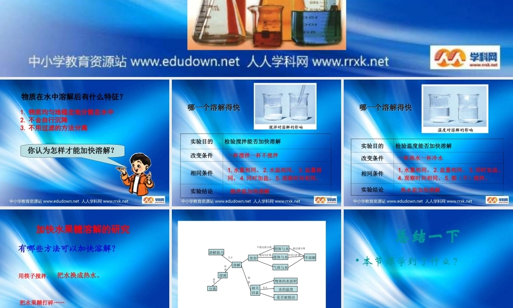 教科小学科学四上《2.5、溶解的快与慢》PPT课件(3)【加微信公众号 jiaoxuewuyou 九折优惠 qq 1119139686】.ppt