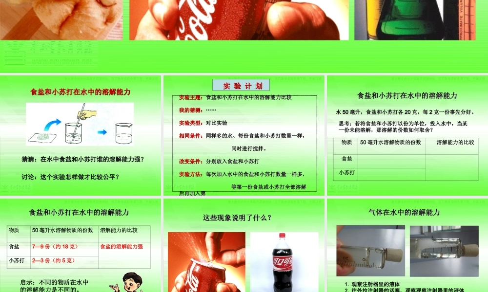 教科小学科学四上《2.4、不同物质在水中的溶解能力》PPT课件(3)【加微信公众号 jiaoxuewuyou 九折优惠 qq 1119139686】.ppt