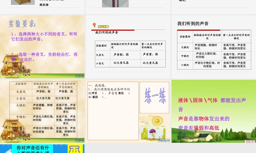 教科小学科学四上《3.1、听听声音》PPT课件(8)【加微信公众号 jiaoxuewuyou 九折优惠 qq 1119139686】.ppt