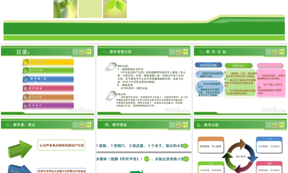 教科小学科学四上《3.2、声音是怎样产生的》PPT课件(4)【加微信公众号 jiaoxuewuyou 九折优惠 qq 1119139686】.ppt