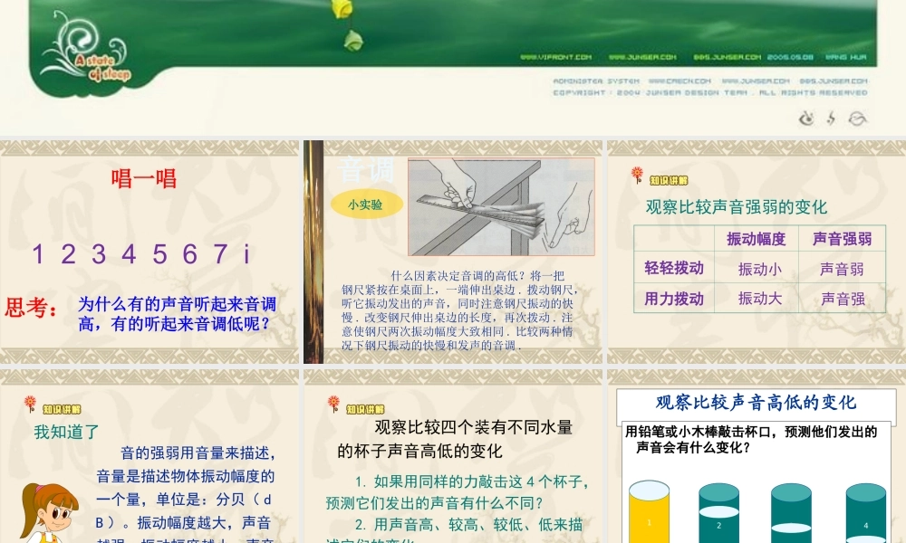 教科小学科学四上《3.3、声音的变化》PPT课件(3)【加微信公众号 jiaoxuewuyou 九折优惠 qq 1119139686】.ppt