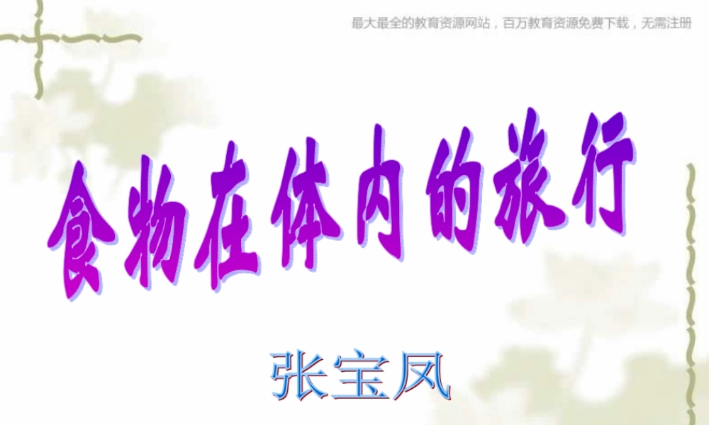 教科小学科学四上《4.5、食物在体内的旅行》PPT课件(8)【加微信公众号 jiaoxuewuyou 九折优惠 qq 1119139686】.ppt