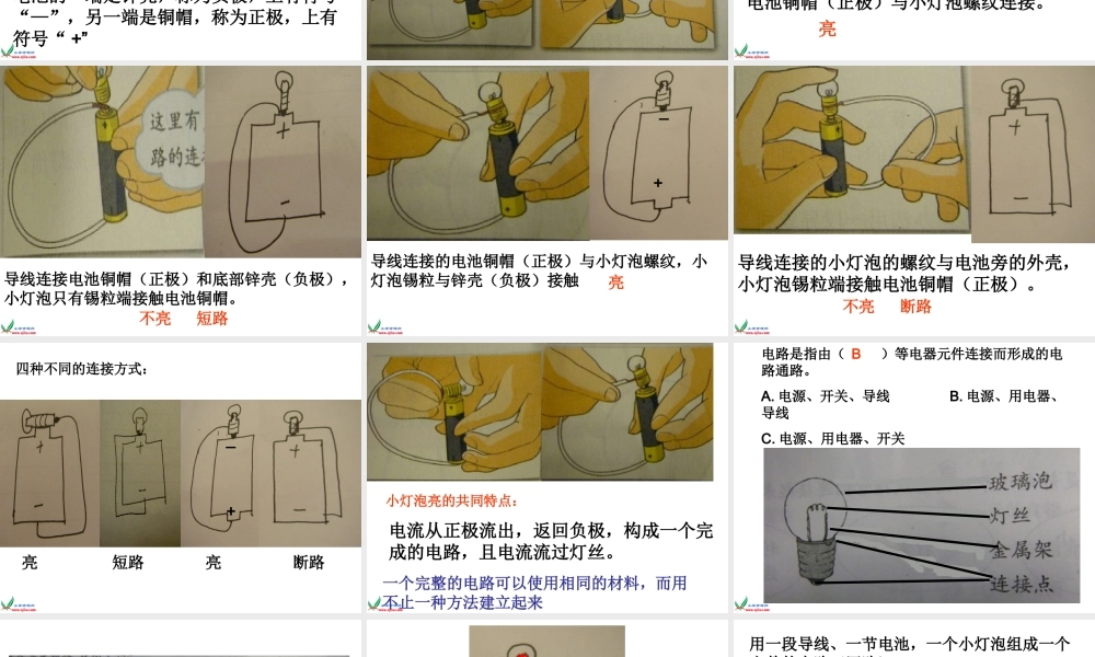 教科小学科学四下《1.2.点亮小灯泡》PPT课件(1)【加微信公众号 jiaoxuewuyou 九折优惠 qq 1119139686】.ppt