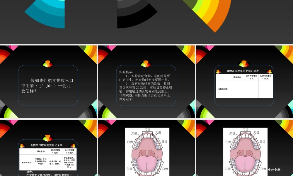 教科小学科学四上《4.6、食物口腔里的变化》PPT课件(5)【加微信公众号 jiaoxuewuyou 九折优惠 qq 1119139686】.ppt