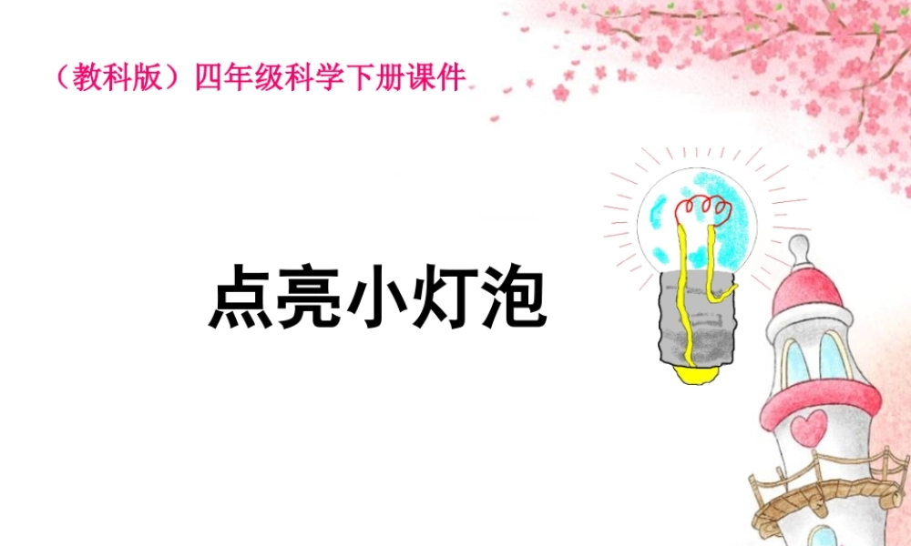 教科小学科学四下《1.2.点亮小灯泡》PPT课件(5)【加微信公众号 jiaoxuewuyou 九折优惠 qq 1119139686】.ppt