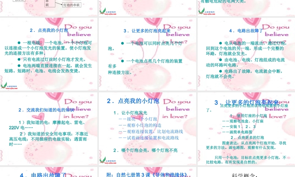 教科小学科学四下《1.4.电路出故障了》PPT课件(1)【加微信公众号 jiaoxuewuyou 九折优惠 qq 1119139686】.ppt